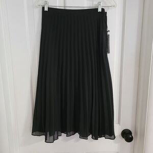 Haute Monde Womens Broomstick Skirt MEDIUM Whimsigoth Witchy Pleats Flowy Lined